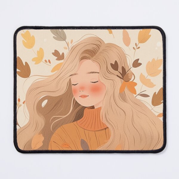 Item preview, Cute Boho Autumn Girl V3 designed and sold by ThePinkProject.