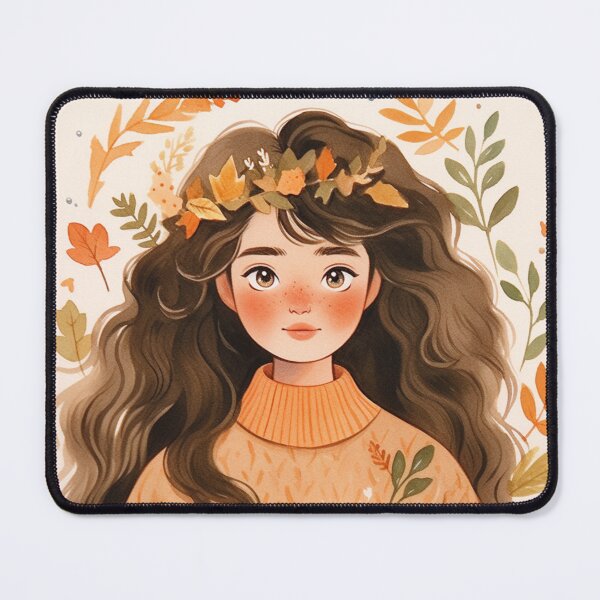 Item preview, Cute Boho Autumn Girl V1 designed and sold by ThePinkProject.