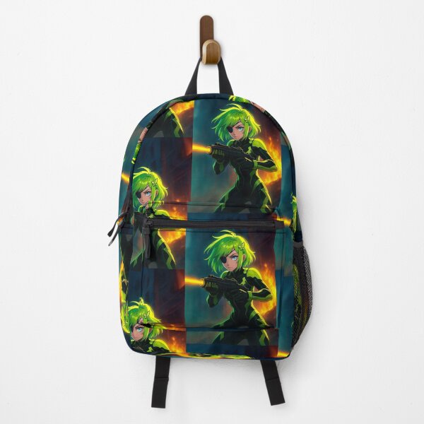 Item preview, Futuristic Anime Girl with Green Hair designed and sold by tarotstarostina.