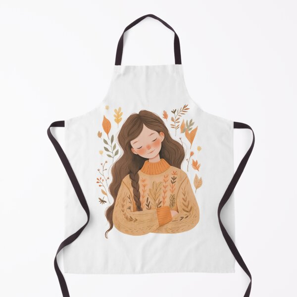 Item preview, Cute Boho Autumn Girl V5 designed and sold by ThePinkProject.