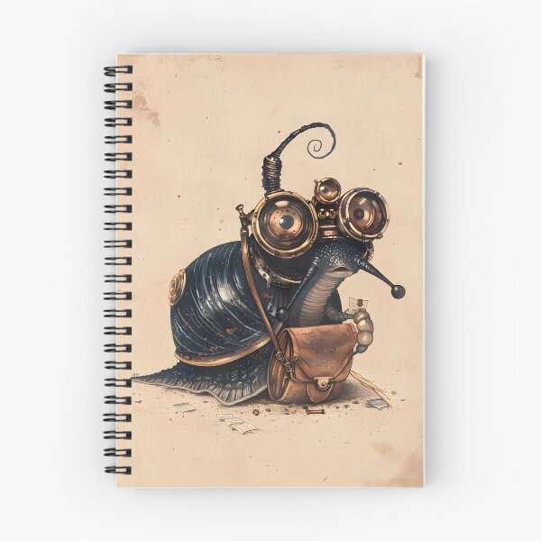 Artikelvorschau, Steampunk Schnecke Postbote Kunst entworfen und verkauft von ArgentoArt.