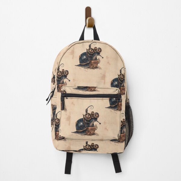 Item preview, Steampunk Snail Postman Art designed and sold by ArgentoArt.
