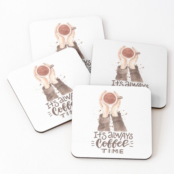 Item preview, Watercolor Coffee Quote Artwork  designed and sold by yuki-hana.