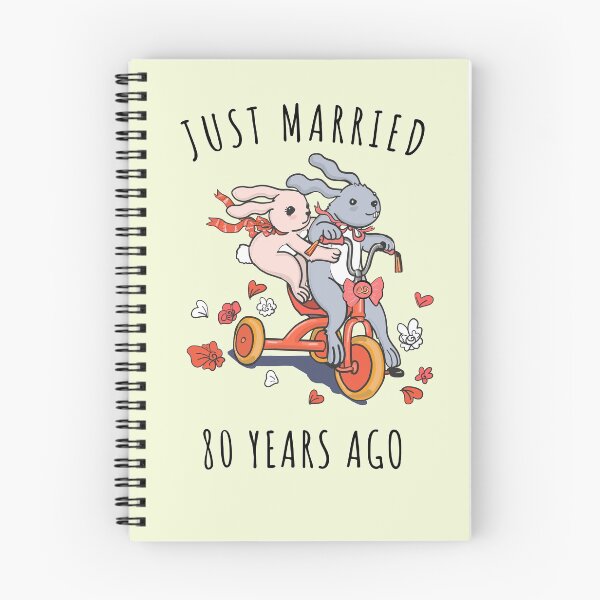 Item preview, Just Married 80 Years Ago - 80th Anniversary Couple Bunnies Tee, Phone Cases And Other Gifts designed and sold by MemWear.