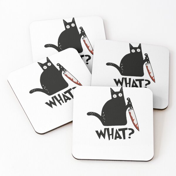 Item preview, Cat What Murderous Black Cat With Knife Gift Premium  designed and sold by Random-ftw.