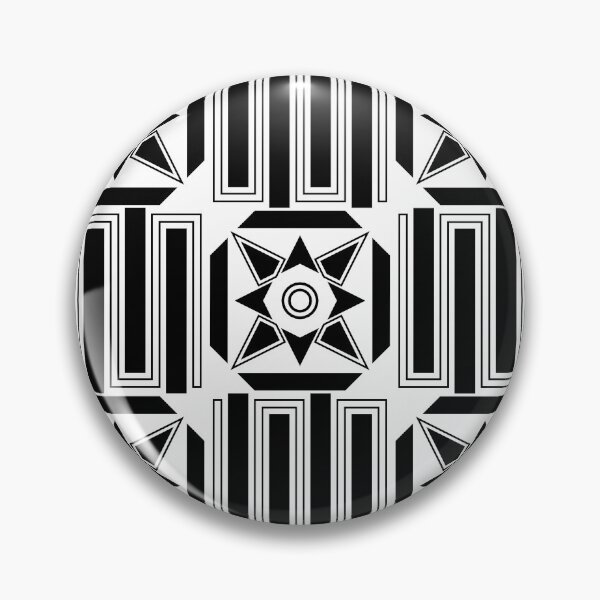 Item preview, Retro Art Deco Geometric Pattern 24.P06b.038.040 designed and sold by Space & Care - Art Deco GeoMetrica.