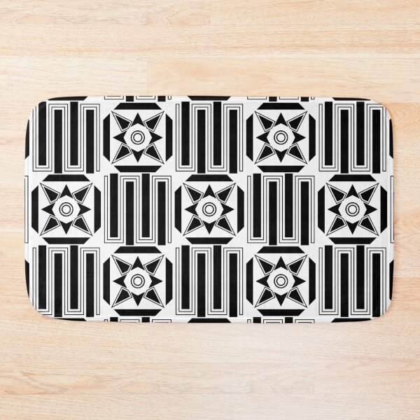 Item preview, Retro Art Deco Geometric Pattern 24.P06b.038.040 designed and sold by Space & Care - Art Deco GeoMetrica.