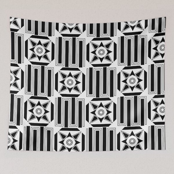 Item preview, Retro Art Deco Geometric Pattern 24.P06b.038.040 designed and sold by Space & Care - Art Deco GeoMetrica.