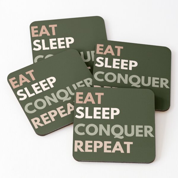 Item preview, Eat  Sleep conquer Repeat designed and sold by AmmarSherJaan.