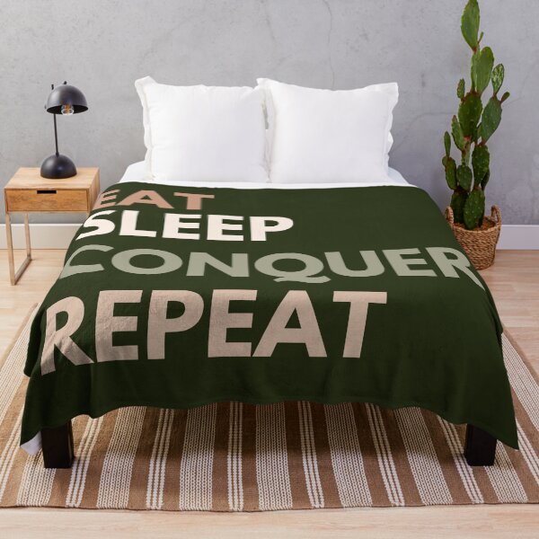 Item preview, Eat  Sleep conquer Repeat designed and sold by AmmarSherJaan.