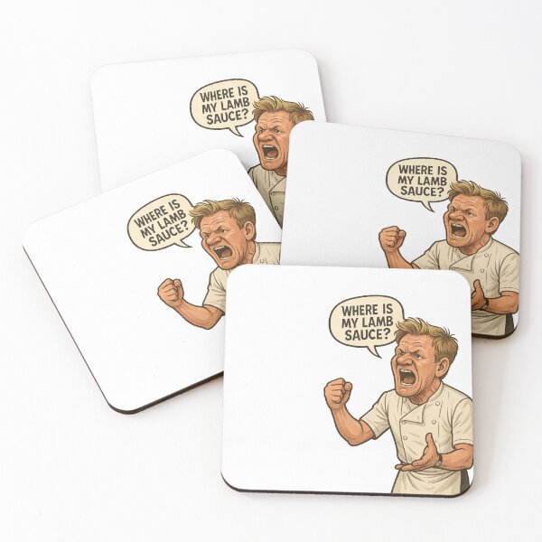 Item preview, Caricature of Gordon Ramsay yelling about lamb sauce designed and sold by optimusprime39.