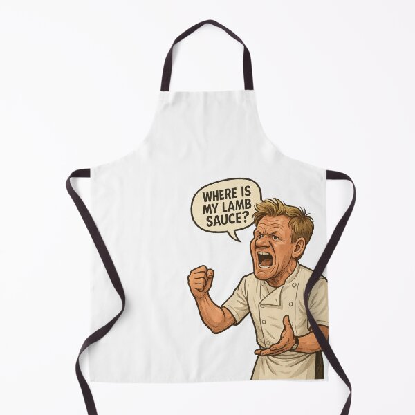 Item preview, Caricature of Gordon Ramsay yelling about lamb sauce designed and sold by optimusprime39.