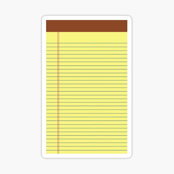 Item preview, Yellow Legal Pad- Law Art designed and sold by MagicMe-JD.