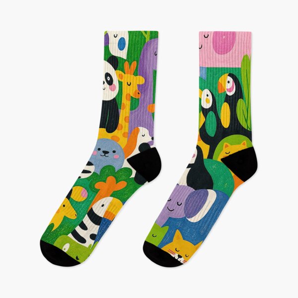 Item preview, Jungle Safari Animals – Colorful Nursery Wall Art designed and sold by Diinaadesigns.