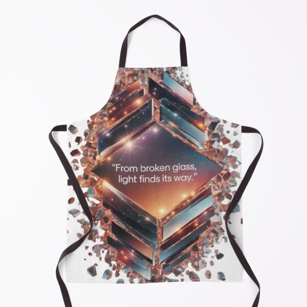 Item preview, Broken Glass Quote | Light Finds Its Way Sticker designed and sold by MoodtypeS25.
