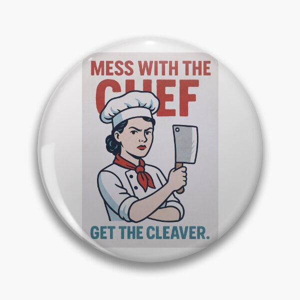 Item preview, Mess with the chef — get the cleaver. - v2 designed and sold by WheelieGdArt.
