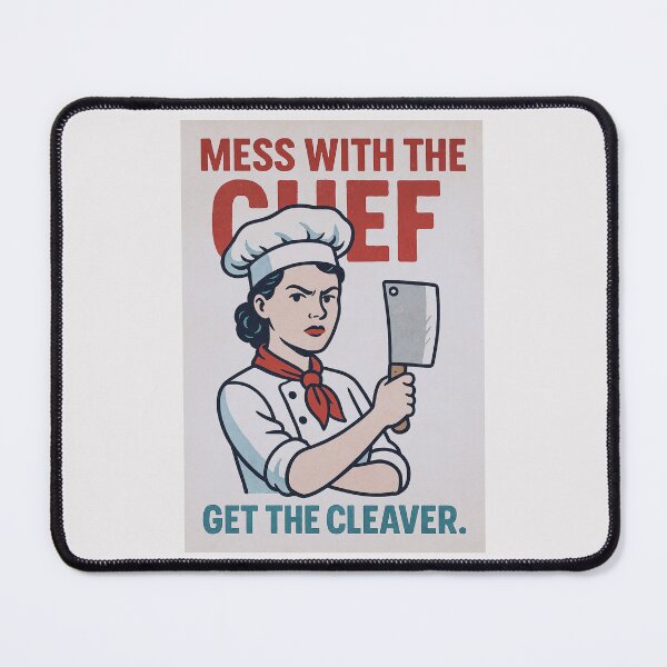 Item preview, Mess with the chef — get the cleaver. - v2 designed and sold by WheelieGdArt.