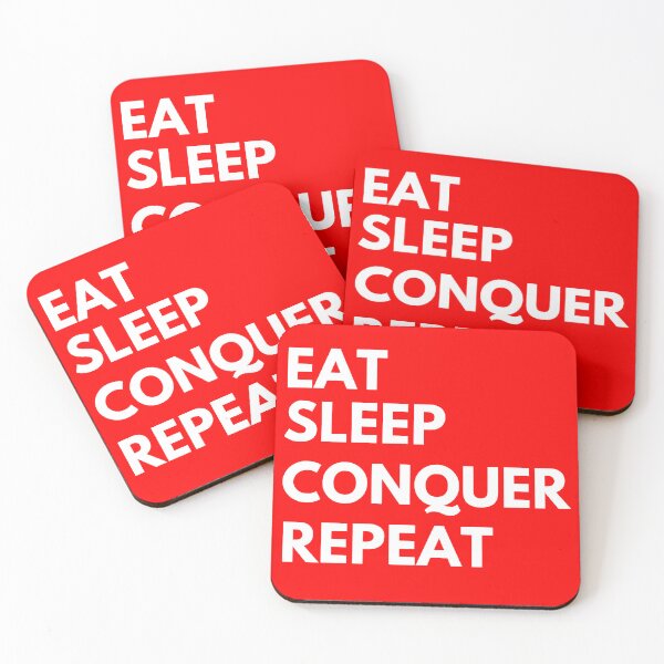 Item preview, Eat  Sleep conquer Repeat designed and sold by AmmarSherJaan.