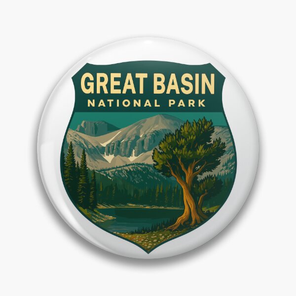 Item preview, Great Basin National Park Retro Desert Mountain Sticker designed and sold by Ismeal Von.