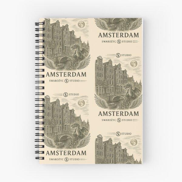 Item preview, Amsterdam – Vintage Etching by Swarożyc Studio designed and sold by SwarozycStudio.