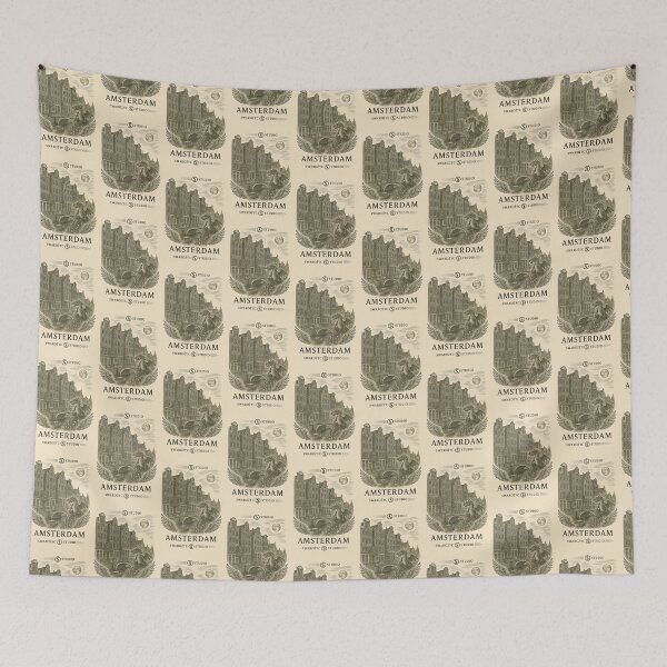 Item preview, Amsterdam – Vintage Etching by Swarożyc Studio designed and sold by SwarozycStudio.