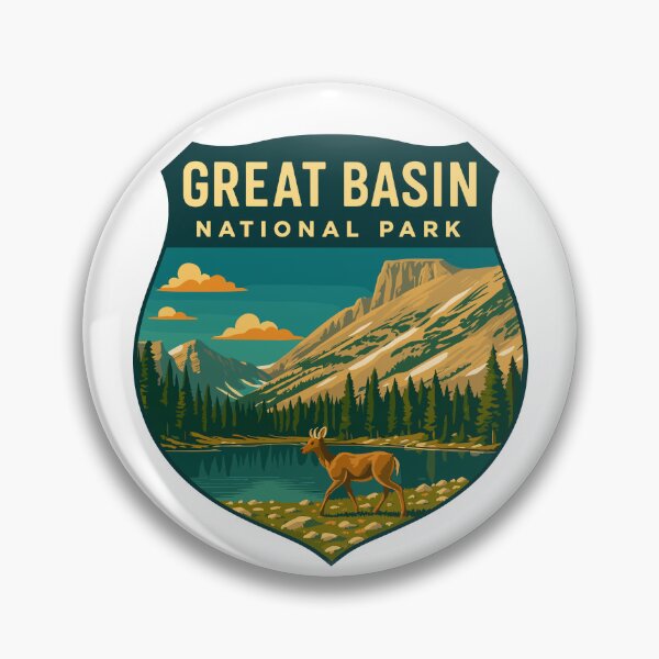 Item preview, Great Basin National Park Retro Desert Mountain Sticker designed and sold by Ismeal Von.