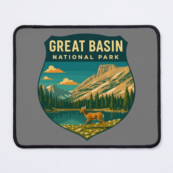 Item preview, Great Basin National Park Retro Desert Mountain Sticker designed and sold by Ismeal Von.