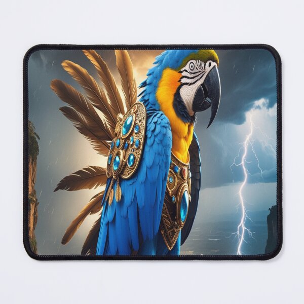 Item preview, Heroic Blue Macaw Warrior in Tribal Armor designed and sold by Max Store.