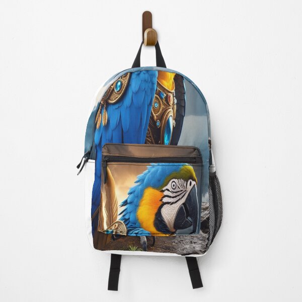 Item preview, Heroic Blue Macaw Warrior in Tribal Armor designed and sold by Max Store.