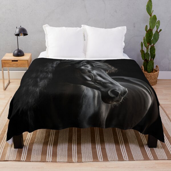 Item preview, Black Stallion Portrait designed and sold by CritterWisdom.