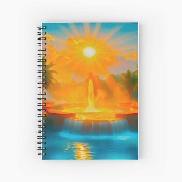 Arteman Inspiration - Colleciton Oasis Paradisiaque - "Peaceful Fountain" Cahier à spirale