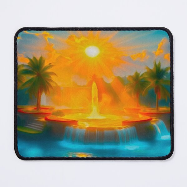 Arteman Inspiration - Colleciton Oasis Paradisiaque - "Peaceful Fountain" Tapis de souris
