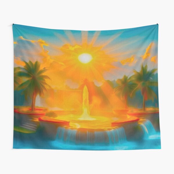 Arteman Inspiration - Colleciton Oasis Paradisiaque - "Peaceful Fountain" Tentures