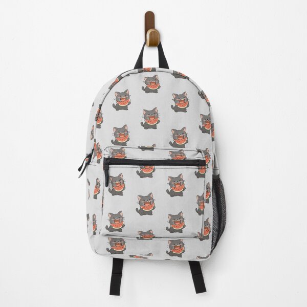 Item preview, Grey Cat Munching on Watermelon designed and sold by YeeveDiArt.