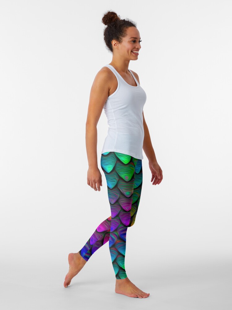 Alternate view of dragon love Leggings
