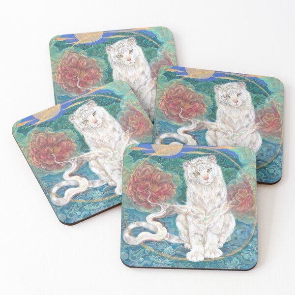 Item preview, Tamaki: Divine White Tiger of the Moonlit Ring designed and sold by nakaitomoko.