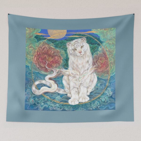 Item preview, Tamaki: Divine White Tiger of the Moonlit Ring designed and sold by nakaitomoko.