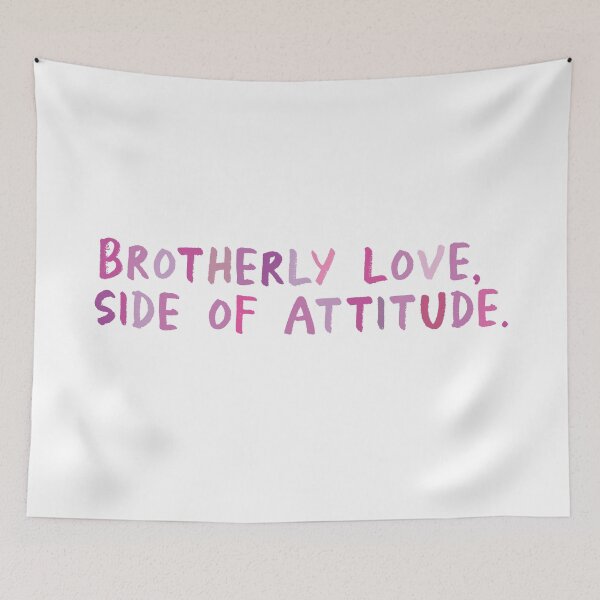 Item preview, "Brotherly love, side of attitude." Philadelphia quote sticker designed and sold by natella libin.