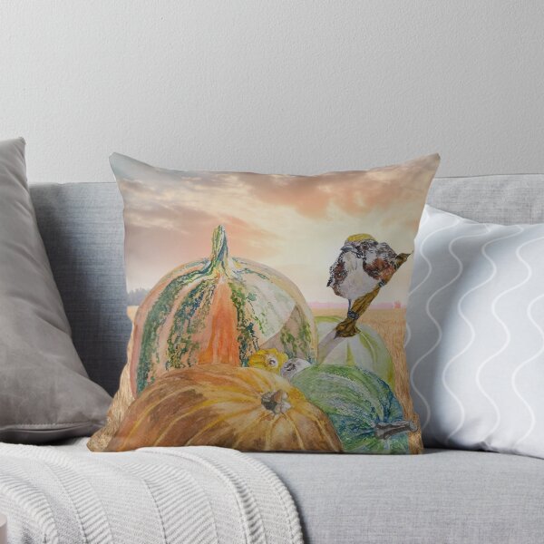 Item preview, Pumpkin and Bird Seasonal artwork designed and sold by AngelaHart1.