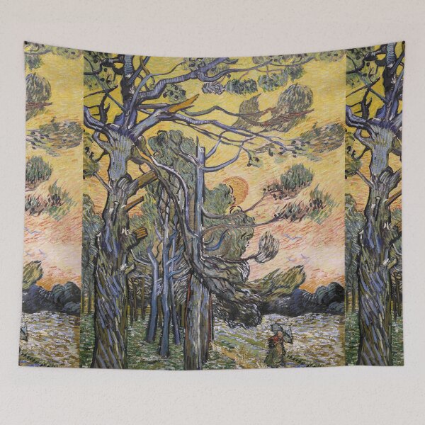 Item preview, Pine Trees at Sunset by Van Gogh  designed and sold by KAI-Studio.