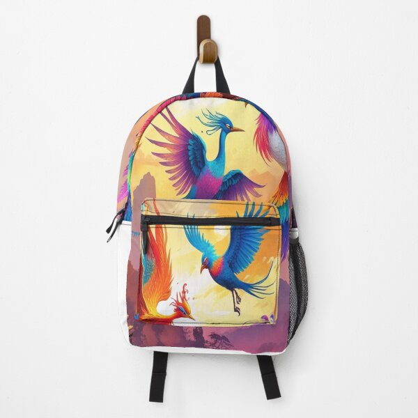 Item preview, Mythical Asian Birds Soaring Above Ancient Temples designed and sold by Max Store.
