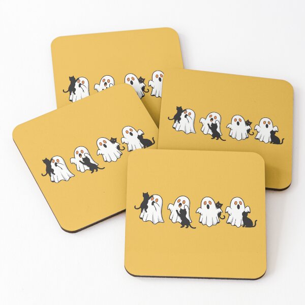 Item preview, Cat and Ghost Friends - Funny Halloween designed and sold by FlashCraft Design.