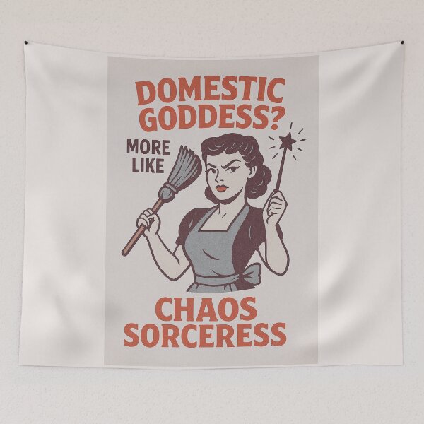 Item preview, Domestic Goddess? More like Chaos Sorceress - v2 designed and sold by WheelieGdArt.