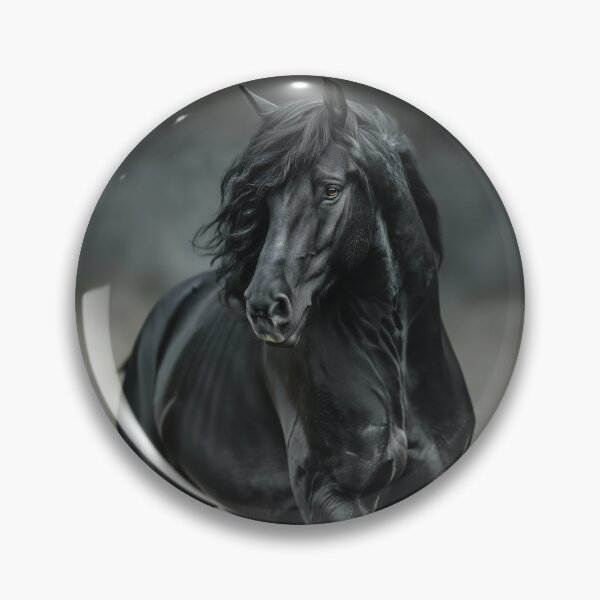 Item preview, Black Stallion Portrait designed and sold by CritterWisdom.