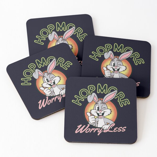 Item preview, Hop More, Worry Less Thumbs Up Bunny  designed and sold by CRHPOD20.