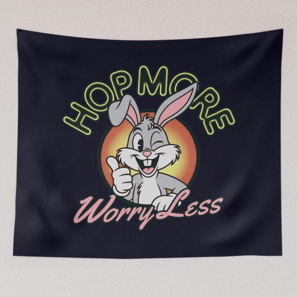 Item preview, Hop More, Worry Less Thumbs Up Bunny  designed and sold by CRHPOD20.