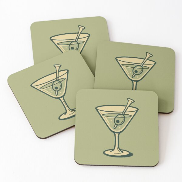 Item preview, Retro Dirty Martini Golf Tee – Vintage Cocktail Glass with Golf Twist designed and sold by TheAnchorPoint.