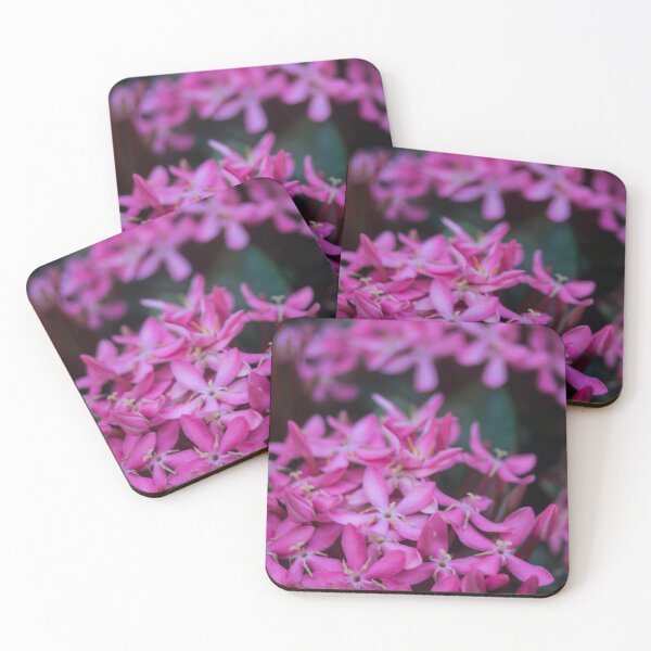 Item preview, pink Jungle geranium flowers designed and sold by ROSE ANN BANILAR.