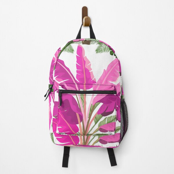 Item preview, Pink Banana Tree Leaves on White designed and sold by The Pink Rebel.