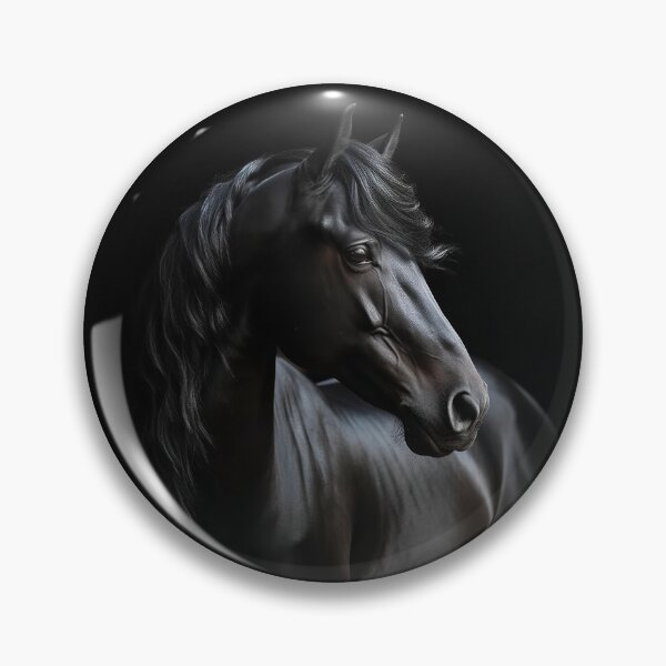 Item preview, Black Stallion Portrait Closeup designed and sold by CritterWisdom.
